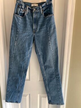 Abercrombie & Fitch Classic Straight-Leg Blue Jeans